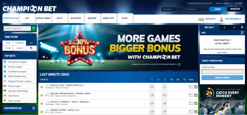 Champion Bet Casino Uganda