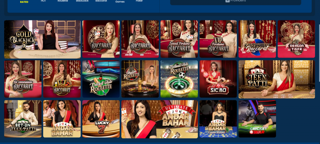 Semabet Live casino section 